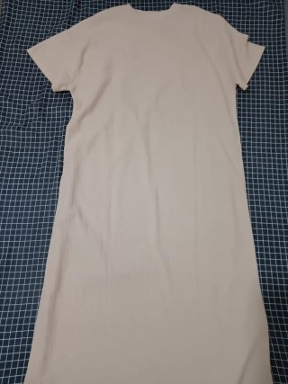 Vestido beige largo talla única