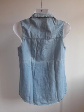 Camisa vaquera sin mangas