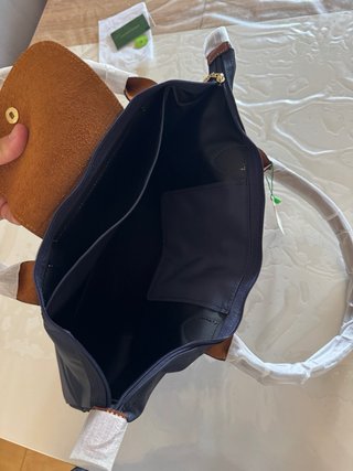 Bolso Longchamp Azul y Marrón