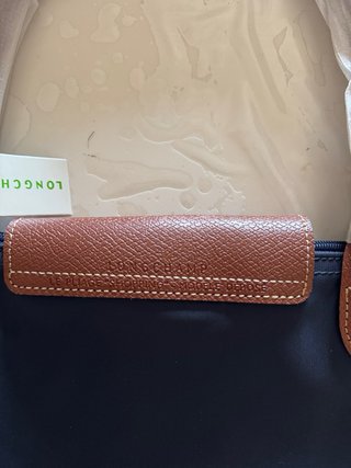Bolso Longchamp Azul y Marrón