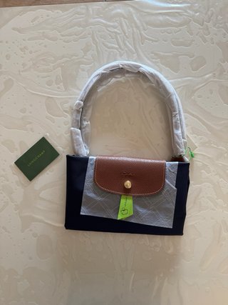 Bolso Longchamp Azul y Marrón