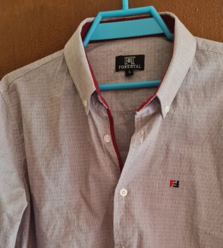 Camisa Vale4 Azul Talla L
