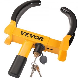 Bloqueo de Rueda, 2 Paquetes de Bloqueo de Pinza de Rueda Universal, Bloqueo de Remolque Antirrobo Ajustable, Bloqueo de Rueda de Acero de Alta Resistencia para ATV RV SUV Coche Carrito de Golf Ba...
