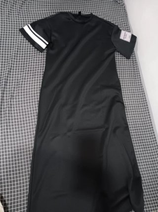 Vestido largo negro holgado