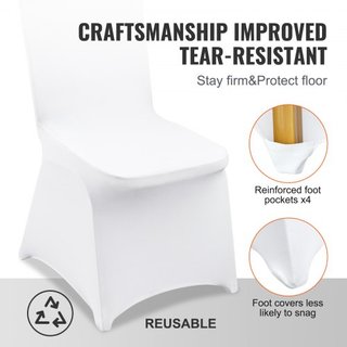 Cubiertas de Silla Plegables de Spandex Elástico, Cubierta de Silla Ajustable Universal, Fundas Protectores Removibles y Lavables, para Bodas, Vacaciones, Banquetes, Fiestas, Celebraciones, Comedo...