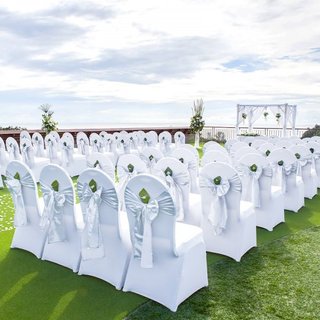 Cubiertas de Silla Plegables de Spandex Elástico, Cubierta de Silla Ajustable Universal, Fundas Protectores Removibles y Lavables, para Bodas, Vacaciones, Banquetes, Fiestas, Celebraciones, Comedo...