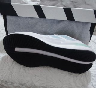 Adidas Galaxy 7 Zapatillas Blancas y Turquesa
