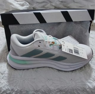 Adidas Galaxy 7 Zapatillas Blancas y Turquesa