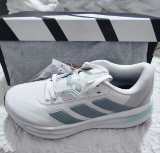 Adidas Galaxy 7 Zapatillas Blancas y Turquesa