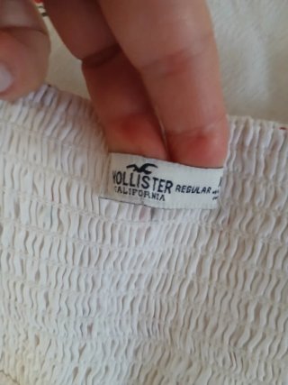 Vestido blanco con lino estampado cerezas.