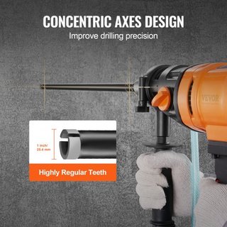 Broca de Núcleo, Brocas de Núcleo de Diamante Húmedo de 1", Broca de Núcleo de Concreto de 14" de Profundidad de Perforación, Rosca Interna de 5/8"-11, Soldadura Láser, Broca de Coro de Diamante H...