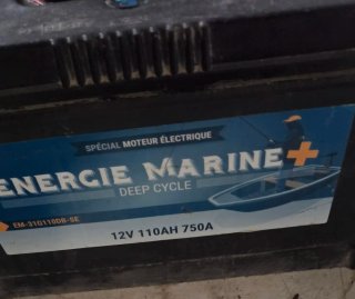 2 Baterías Energie Marine 110Ah Ciclo Profundo