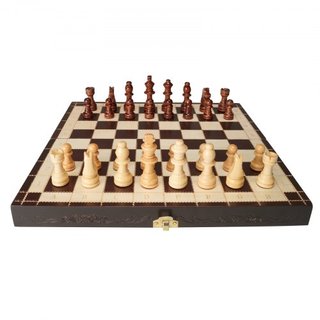 Gioco di Scacchi Magnetico in Legno, Set di Scacchi da 12 Pollici, Set di Scacchi per Principianti con 2 Regine Extra, Scacchiera Pieghevole con Pezzi Scacchistici, Spazi di Archiviazione...