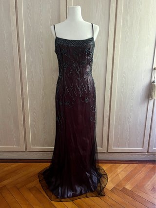 Vestido largo pedrería estilo Whimsy Goth