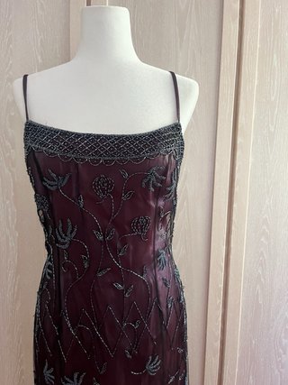 Vestido largo pedrería estilo Whimsy Goth