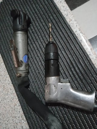 Taladro y moladora de aire