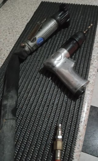 Taladro y moladora de aire