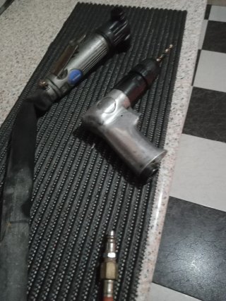 Taladro y moladora de aire
