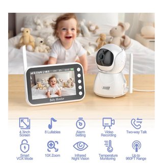 Cámara Vigilancia Bebés con Monitor