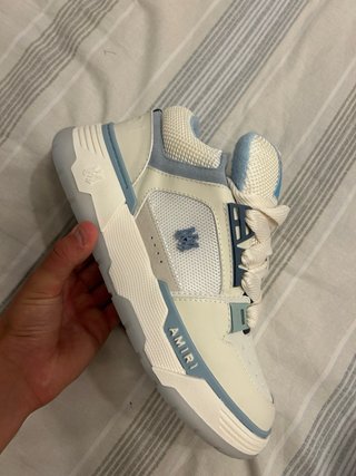 Scarpe Amiri bianche e azzurre