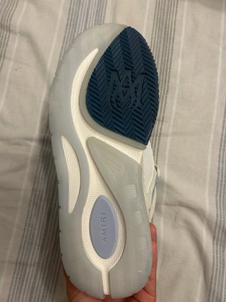 Scarpe Amiri bianche e azzurre