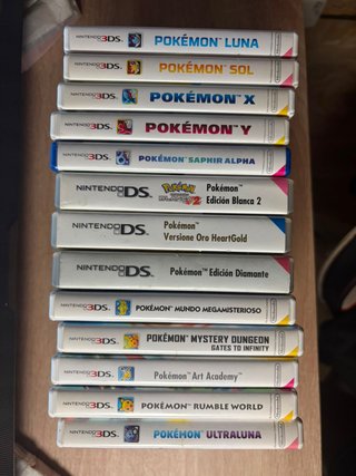 Lote 12 Juegos Pokémon Nintendo 3DS/DS
