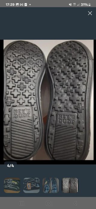 Zapatillas Hey Dude! Negras y Grises
