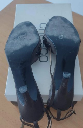 Sandalias MENBUR Marrón Multicolor Adornadas