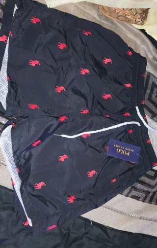 Bañador Polo Ralph Lauren Negro Estampado