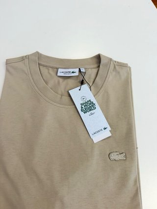 T-shirt Lacoste Bege Tamanho L