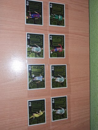 Lote 8 cromos extra gold Liga Este 24/25
