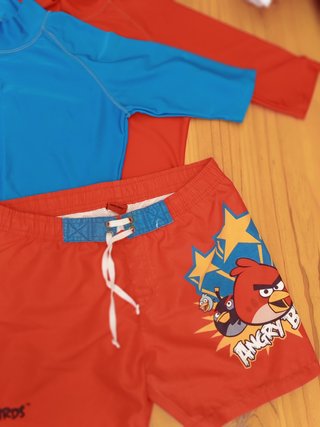 Conjunto baño Angry Birds T. 10 años