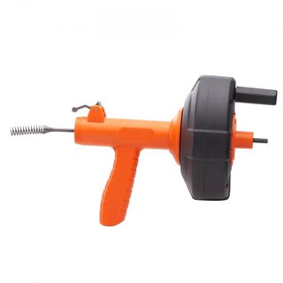 Desatascador de Drenaje 762 cm, Serpiente de Fontanería con Alimentación Automática, Serpiente de Fontanero con Accesorio para Taladro, Removedor de Atascos de Drenaje para Cocina, Baño, Ducha, Fr...