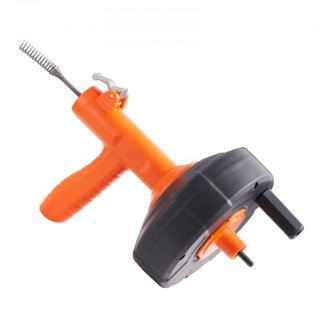 Desatascador de Drenaje 762 cm, Serpiente de Fontanería con Alimentación Automática, Serpiente de Fontanero con Accesorio para Taladro, Removedor de Atascos de Drenaje para Cocina, Baño, Ducha, Fr...
