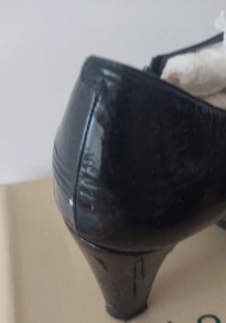 Botines de charol negros mujer
