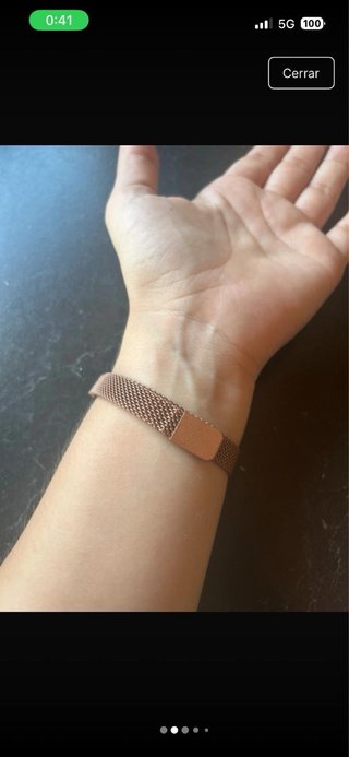 Reloj elegante mujer oro y verde