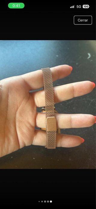 Reloj elegante mujer oro y verde