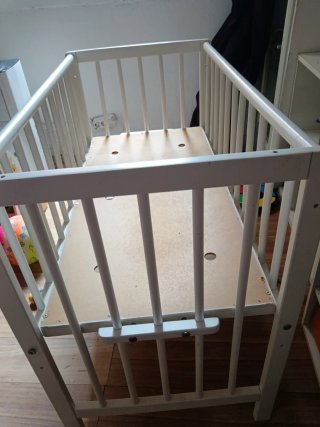 Mini cuna blanca