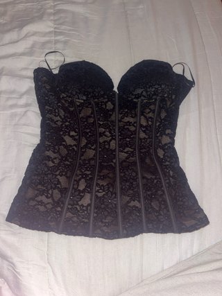 Corsé Zara Negro Talla S Encaje
