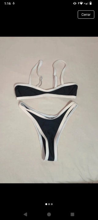Bikini negro y blanco