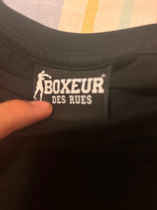 Camiseta Boxeur des Rues Talla M Negra