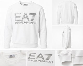 Sudadera EA7 Emporio Armani Blanca