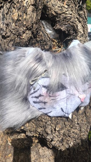 Máscara gato therian hecha a mano