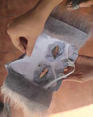 Máscara gato therian hecha a mano