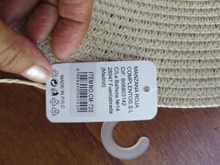 Sombrero de playa beige