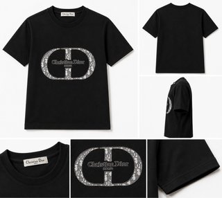 Camiseta Christian Dior CD Negra