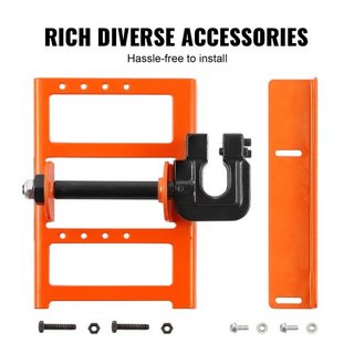 Sierra de Cadena, Guía de Corte de Madera Vertical con Ancho de Corte de 2"-6", Accesorio de Sierra de Cadena de Hierro Fundido Portátil para Madera, Accesorio de Fresado de Madera Ligero para Con...