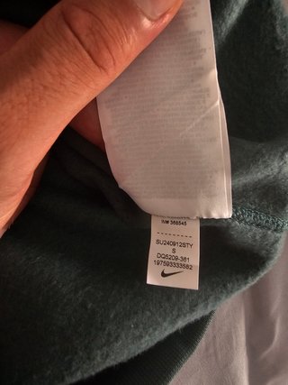 Sudadera Nike Solo Swoosh Verde Media Cremallera S