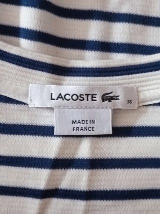 Vestido Lacoste Rayas Talla 36