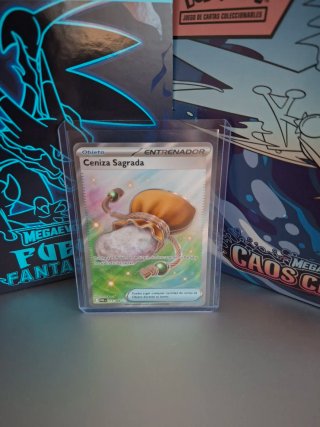 Carta Pokémon Ceniza Sagrada Entrenador